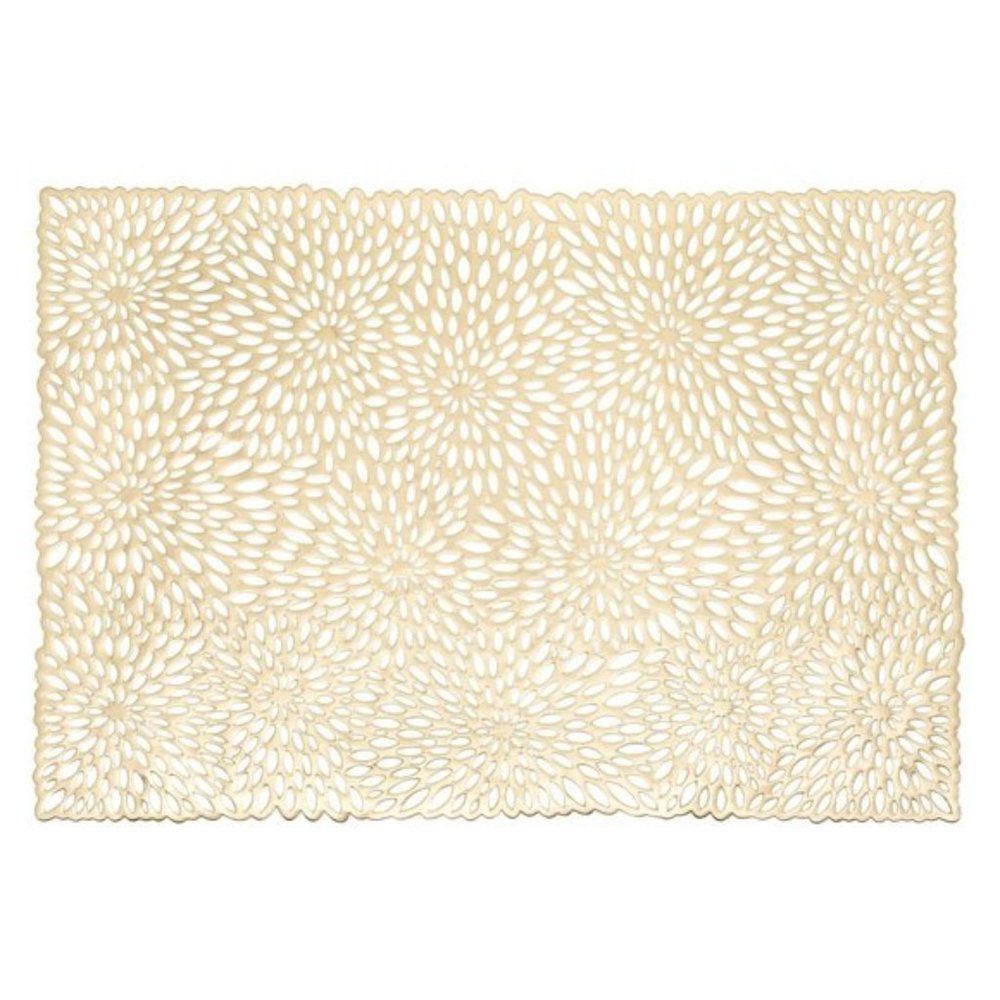 Torre & Tagus New Rectangle Placemat Gold set of 10